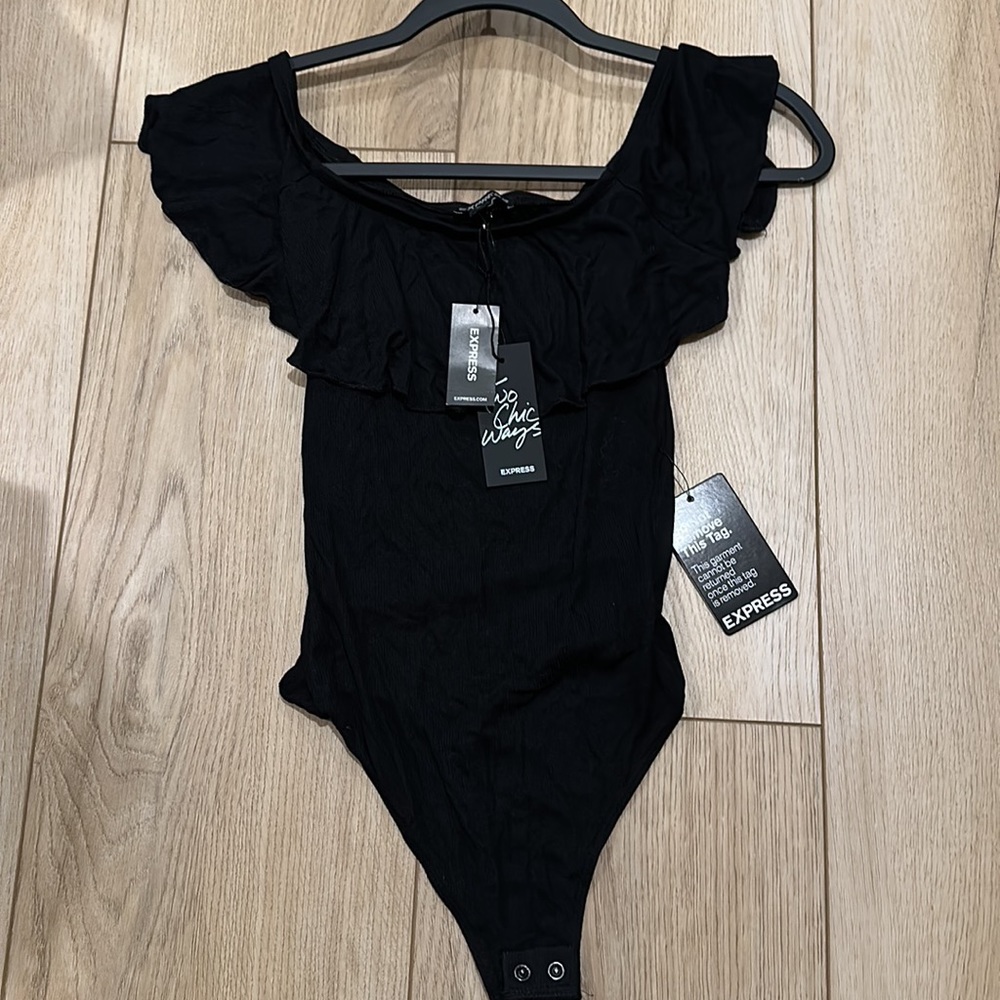 Express, Ruffle body suit, Size XS - Picture 2 of 3